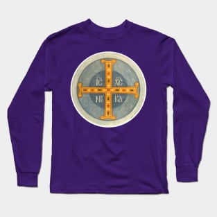 Jewelled Cross Long Sleeve T-Shirt